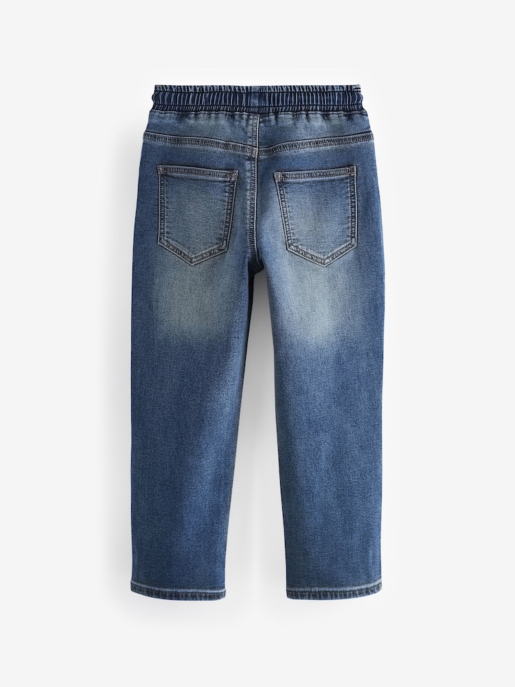 Mid Vintage Blue Loose Fit Stretch Elasticated Waist Jeans (3-16yrs) - Image 2 of 3