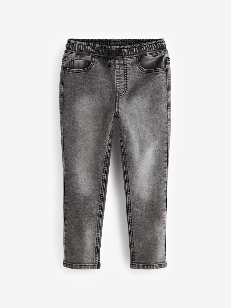 Grey Regular Fit Stretch Elasticated Waist Jeans (3-16yrs) - Image 1 of 3