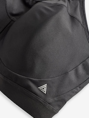 Black Ultimate Support Non Pad Minimising Wired Dry Tech High Impact Sports Bra F-K - Image 10 of 10