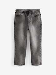 Grey Loose Fit Stretch Elasticated Waist Jeans (3-16yrs) - Image 1 of 3