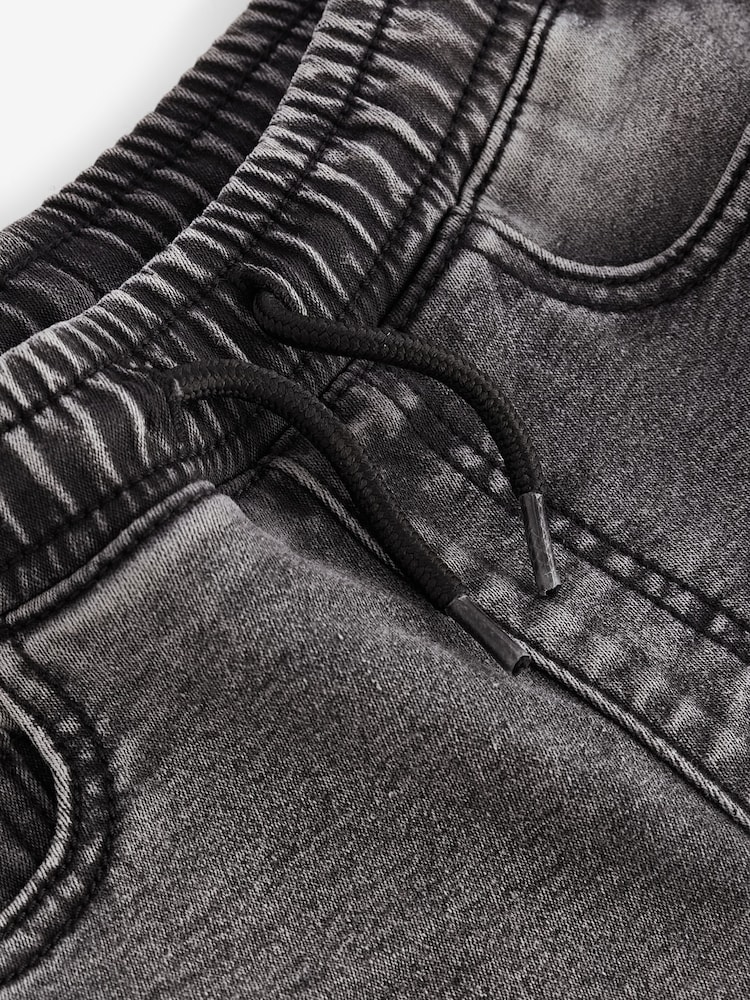 Grey Loose Fit Stretch Elasticated Waist Jeans (3-16yrs) - Image 3 of 3