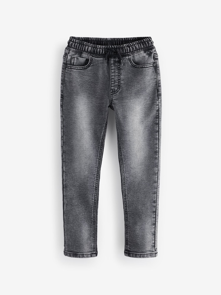 Grey Skinny Fit Stretch Elasticated Waist Jeans (3-16yrs) - Image 1 of 3