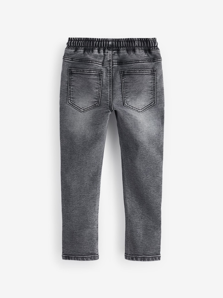 Grey Skinny Fit Stretch Elasticated Waist Jeans (3-16yrs) - Image 2 of 3