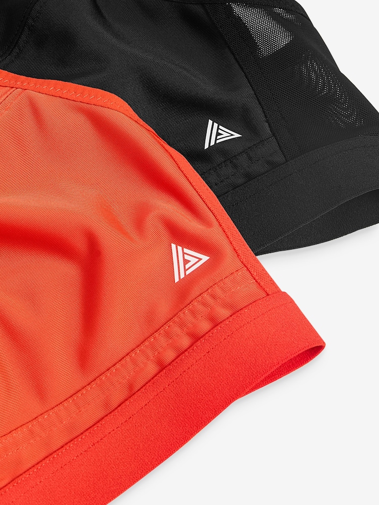 Черный/красный - Active Sports High Impact Dry Tech Crop Tops B-G 2 Pack - Изображение 11 из 11