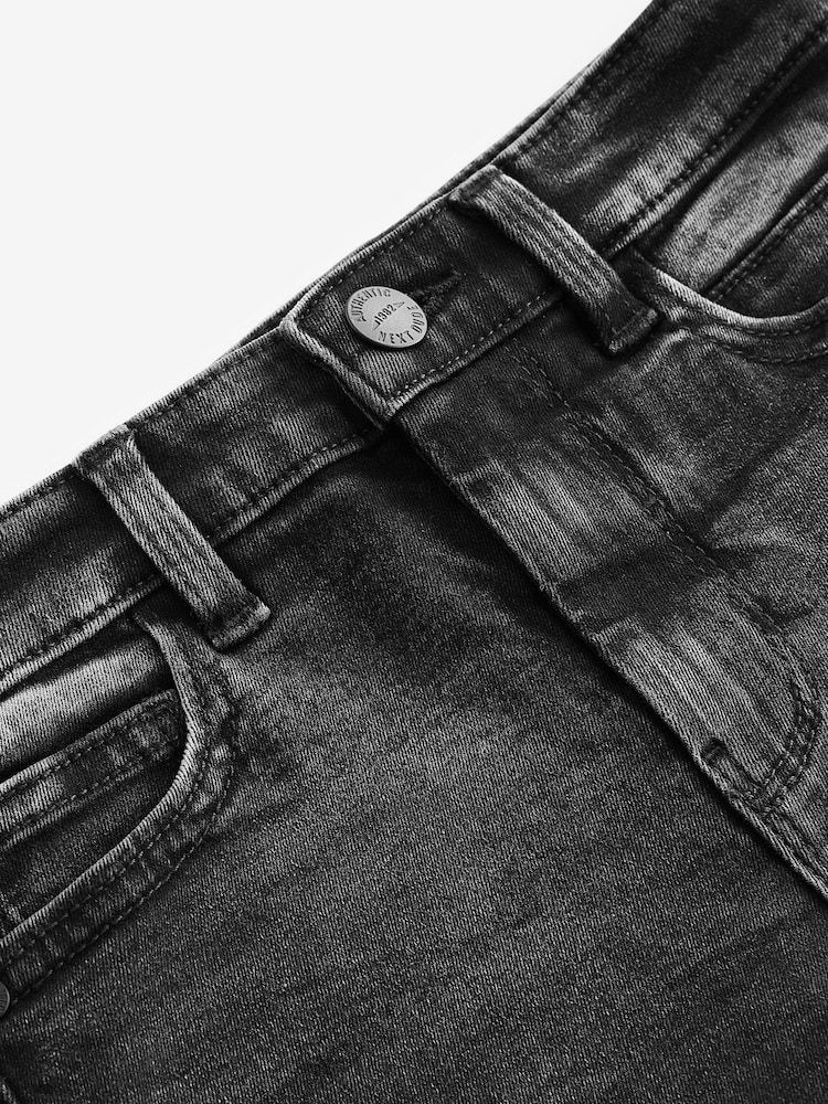 Black Skinny Fit Mega Stretch Adjustable Waist Jeans (3-16yrs) - Image 3 of 3 Black Skinny Fit Mega Stretch Adjustable Waist Jeans (3-16yrs) - Image 3 of 3
