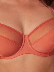 Rust/Cream/Neutral DD+ Non Pad Full Cup Bras with Side Support 3 Pack - Image 6 of 11