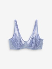 Blue/Green/White DD+ Non Pad Full Cup Lace Bras 3 Pack - Image 8 of 13