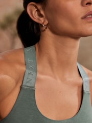 Teal Green Active Sports Low Impact Crop Top - Image 5 of 9