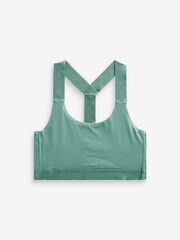 Teal Green Active Sports Low Impact Crop Top - Image 8 of 9