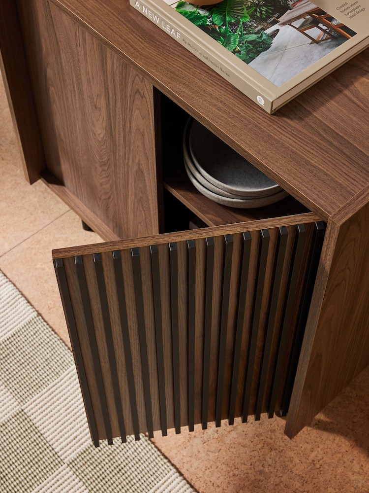 MADE.COM Dark Walnut Effect Blaze Small Sideboard - Image 3 of 3