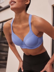 Blue Active Sports High Impact Dry Tech Full Cup Wired Bra B-G - Image 1 of 7
