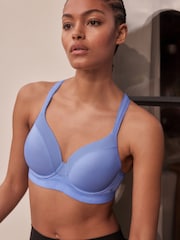 Blue Active Sports High Impact Dry Tech Full Cup Wired Bra B-G - Image 5 of 7