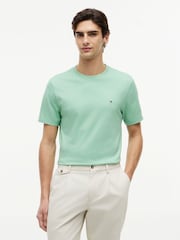 Tommy Hilfiger Green Flag Embroidery Crew Neck T-Shirt - Image 1 of 5