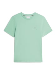 Tommy Hilfiger Green Flag Embroidery Crew Neck T-Shirt - Image 5 of 5