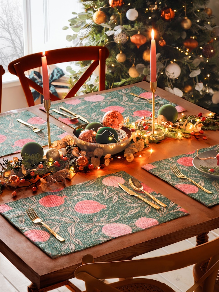 Paoletti Set Of 4 Pomegranate Table Placemats - Slika 1 iz 6