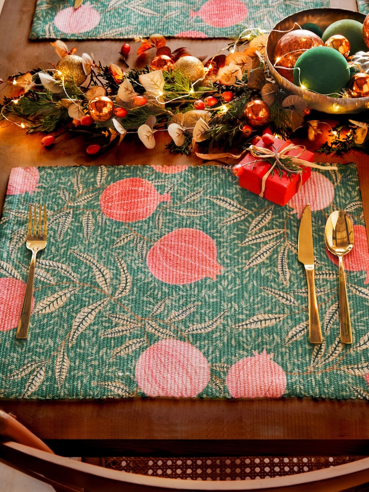 Paoletti Set Of 4 Pomegranate Table Placemats - Slika 2 iz 6