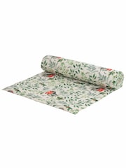 Evans Lichfield Set of 4 Green Robin Christmas Table Placemats & Large Table Runner - Image 6 of 7
