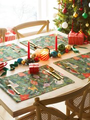 furn. Set of 4 Deck The Halls Table Placemats - Image 1 of 5