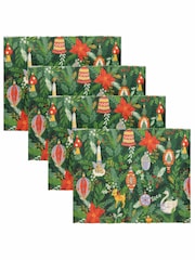 furn. Set of 4 Deck The Halls Table Placemats - Image 4 of 5