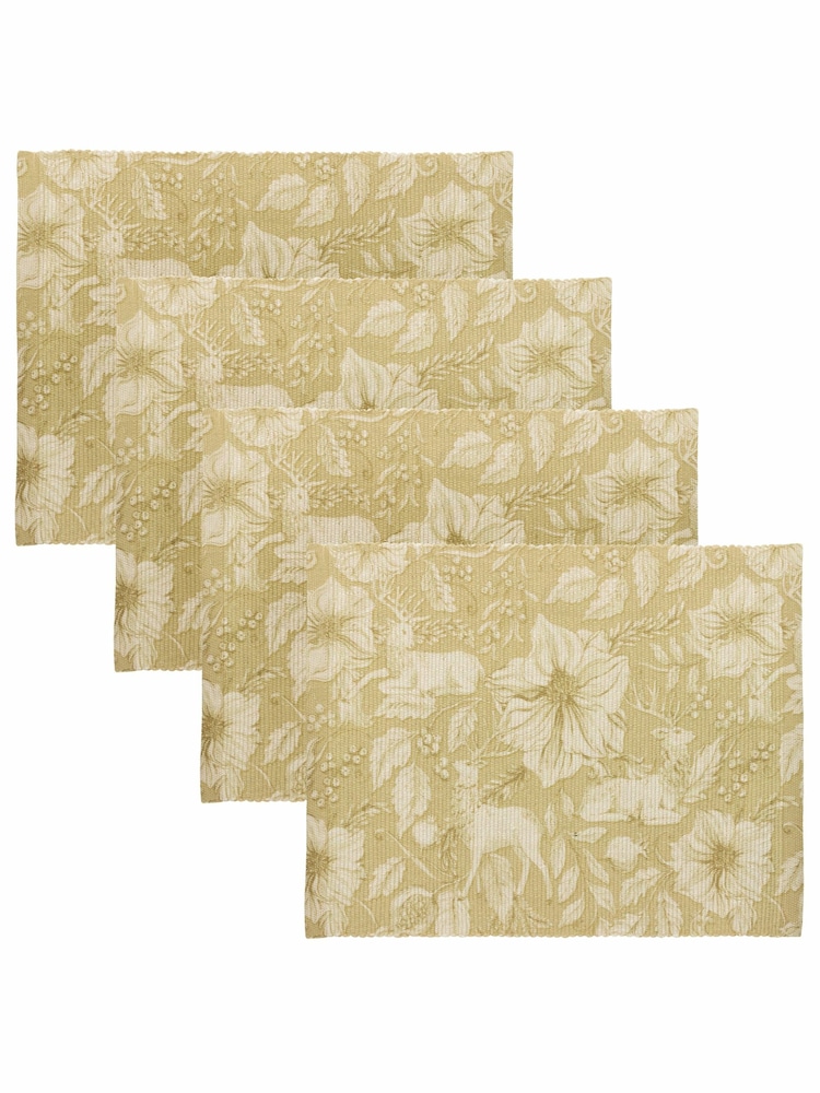 Paoletti Set of 4 Gold Stag Table Placemats - Image 4 of 6