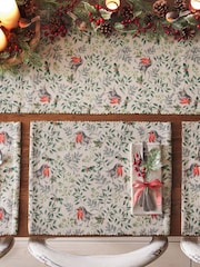 Evans Lichfield Set of 4 Green Robin Table Placemats - Image 3 of 6