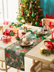 furn. Deck The Halls Christmas Table Runner - Image 1 of 5