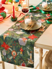 furn. Deck The Halls Christmas Table Runner - Image 2 of 5
