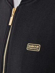 Barbour® International Black Magna Overlayer Bomber Style Jacket - Image 6 of 8