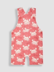 JoJo Maman Bébé Orange Crab Dungarees & T-Shirt 2-Piece Set - Image 3 of 6