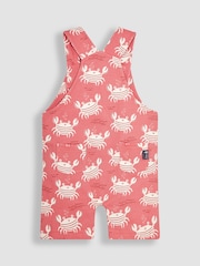 JoJo Maman Bébé Orange Crab Dungarees & T-Shirt 2-Piece Set - Image 4 of 6