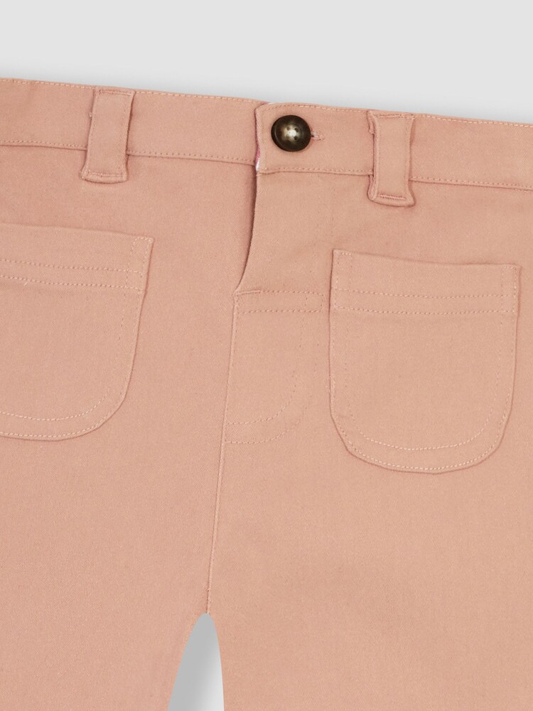 JoJo Maman Bébé Pink Twill Trousers - Image 3 of 3