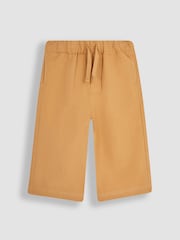 JoJo Maman Bébé Tan Brown Cotton Linen Summer Trousers - Image 1 of 3