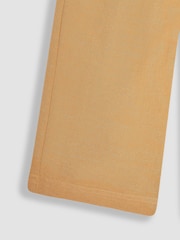 JoJo Maman Bébé Tan Brown Cotton Linen Summer Trousers - Image 3 of 3