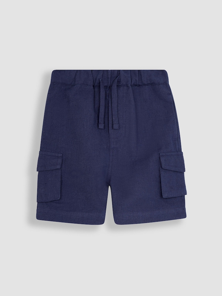 JoJo Maman Bébé Navy Blue Summer Shorts - Image 1 of 3