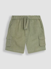 JoJo Maman Bébé Khaki Green Summer Shorts - Image 1 of 3