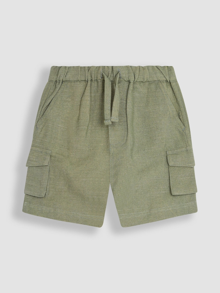 JoJo Maman Bébé Khaki Green Summer Shorts - Image 1 of 3