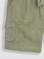 JoJo Maman Bébé Khaki Green Summer Shorts - Image 2 of 3