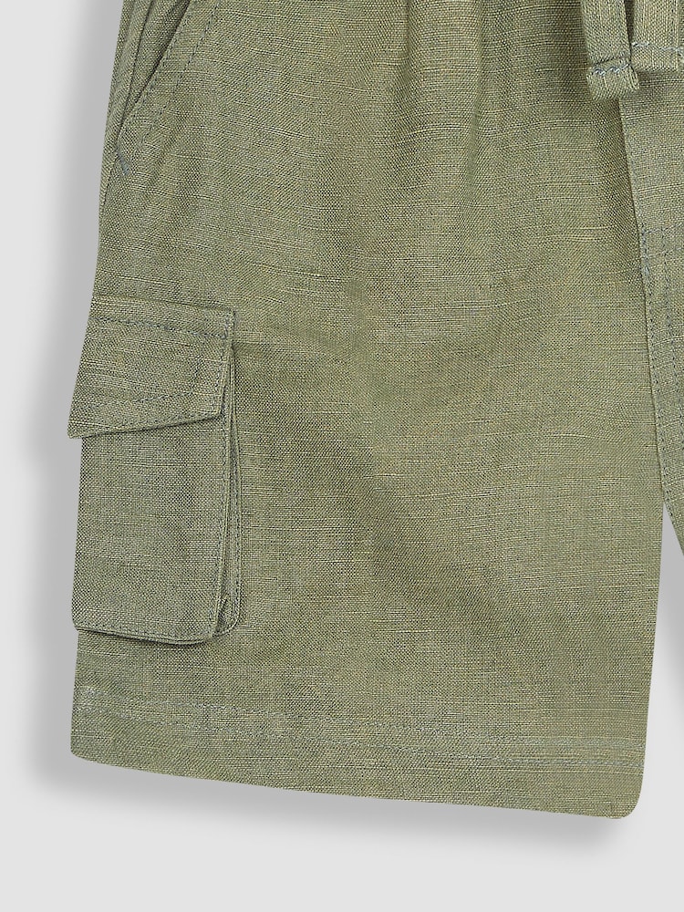 JoJo Maman Bébé Khaki Green Summer Shorts - Image 2 of 3