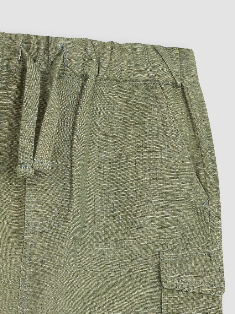 JoJo Maman Bébé Khaki Green Summer Shorts - Image 3 of 3