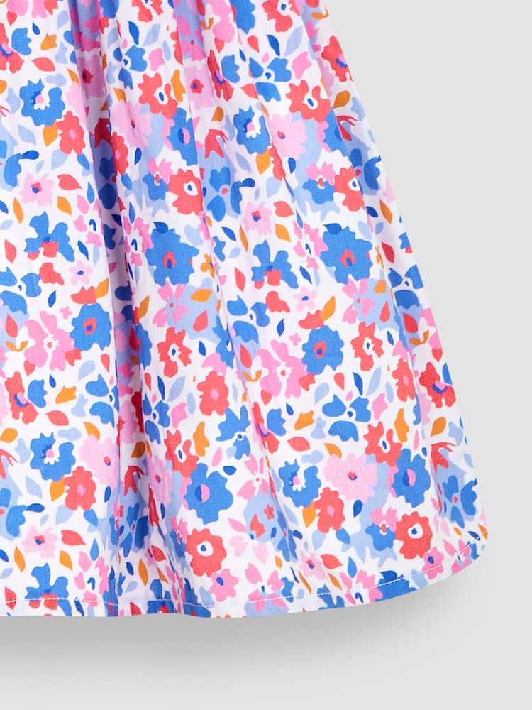 JoJo Maman Bébé Pink Pretty Floral Party Dress - Image 3 of 3