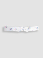 JoJo Maman Bébé Cream 2-Piece Floral Cheesecloth Romper & Headband Set - Image 5 of 5