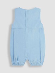 JoJo Maman Bébé Blue 2-Piece Safari Embroidered Romper & Body Set - Image 3 of 5