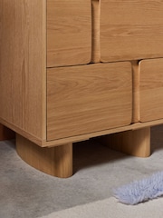 MADE.COM Oak Cory 2 Drawer Bedside Table - Image 2 of 4