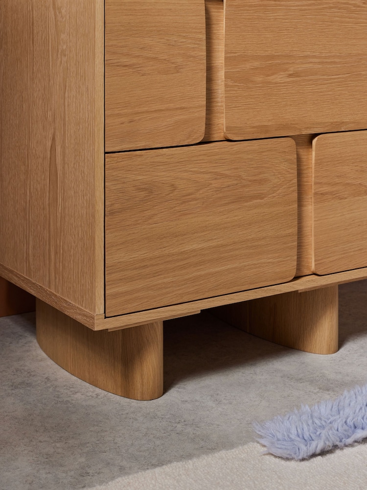 MADE.COM Oak Cory 2 Drawer Bedside Table - Image 2 of 4