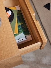 MADE.COM Oak Cory 2 Drawer Bedside Table - Image 3 of 4