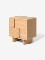 MADE.COM Oak Cory 2 Drawer Bedside Table - Image 4 of 4