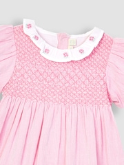 Cvetlična obleka za zabave z izvezenim ovratnikom Jojo Maman Bébé - Slika 3 iz 3