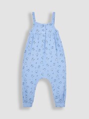 JoJo Maman Bébé Cornflower Floral Cheesecloth Jumpsuit - Image 1 of 3