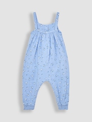 JoJo Maman Bébé Cornflower Floral Cheesecloth Jumpsuit - Image 2 of 3