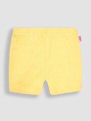 JoJo Maman Bébé White 2-Piece Crinkle Cotton Lemon Top & Shorts Set - Image 3 of 4